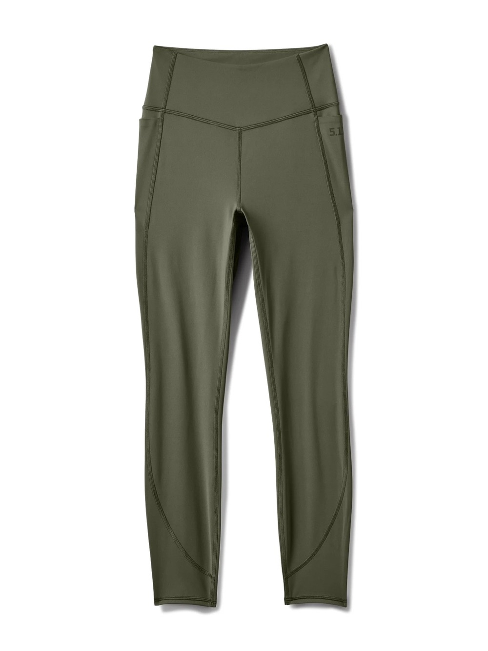 5.11 Tactical Women's PT-R Complex High Waisted Pocket Tight Olive Green Size M